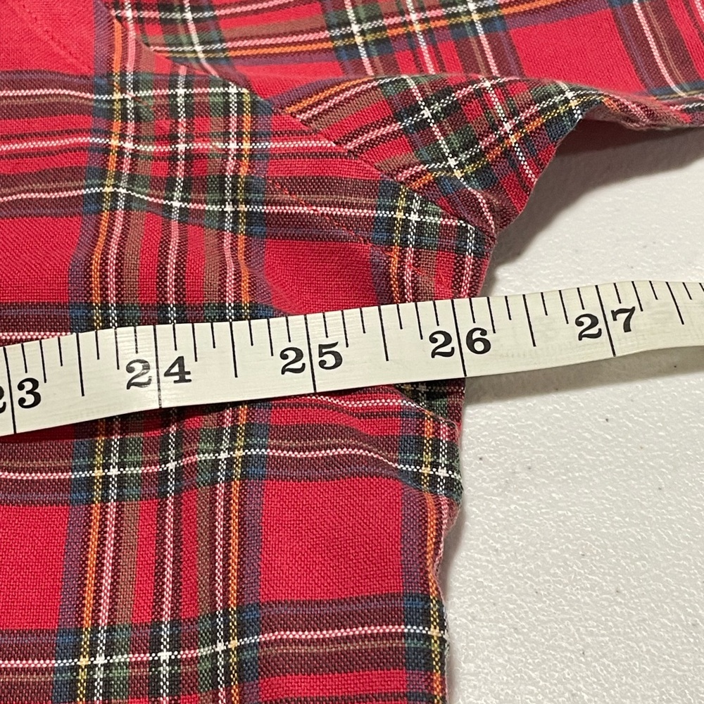 Classic Ralph Lauren Mens XXL Plaid Red Green Business Casual Button Down Preppy - Picture 9 of 9